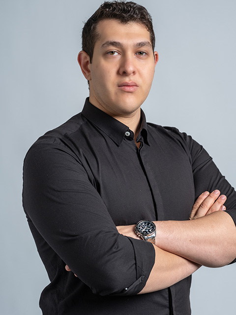 Portrait photograph of staff memeber, Amirali Hosseinnia